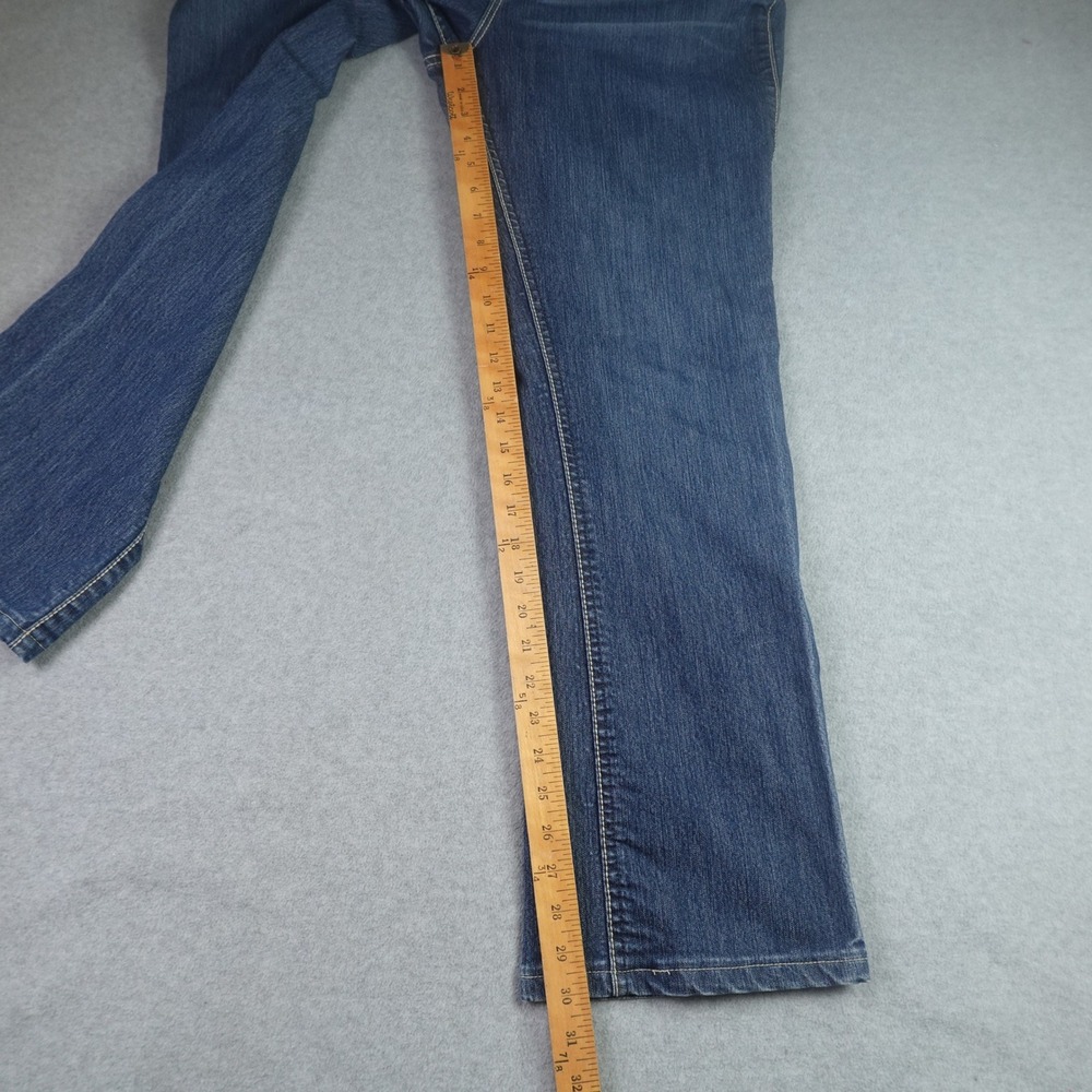 Wrangler Q-Baby Jeans Womens 13/14x34 Blue Bootcut Ultimate Riding Denim - Picture 10 of 13